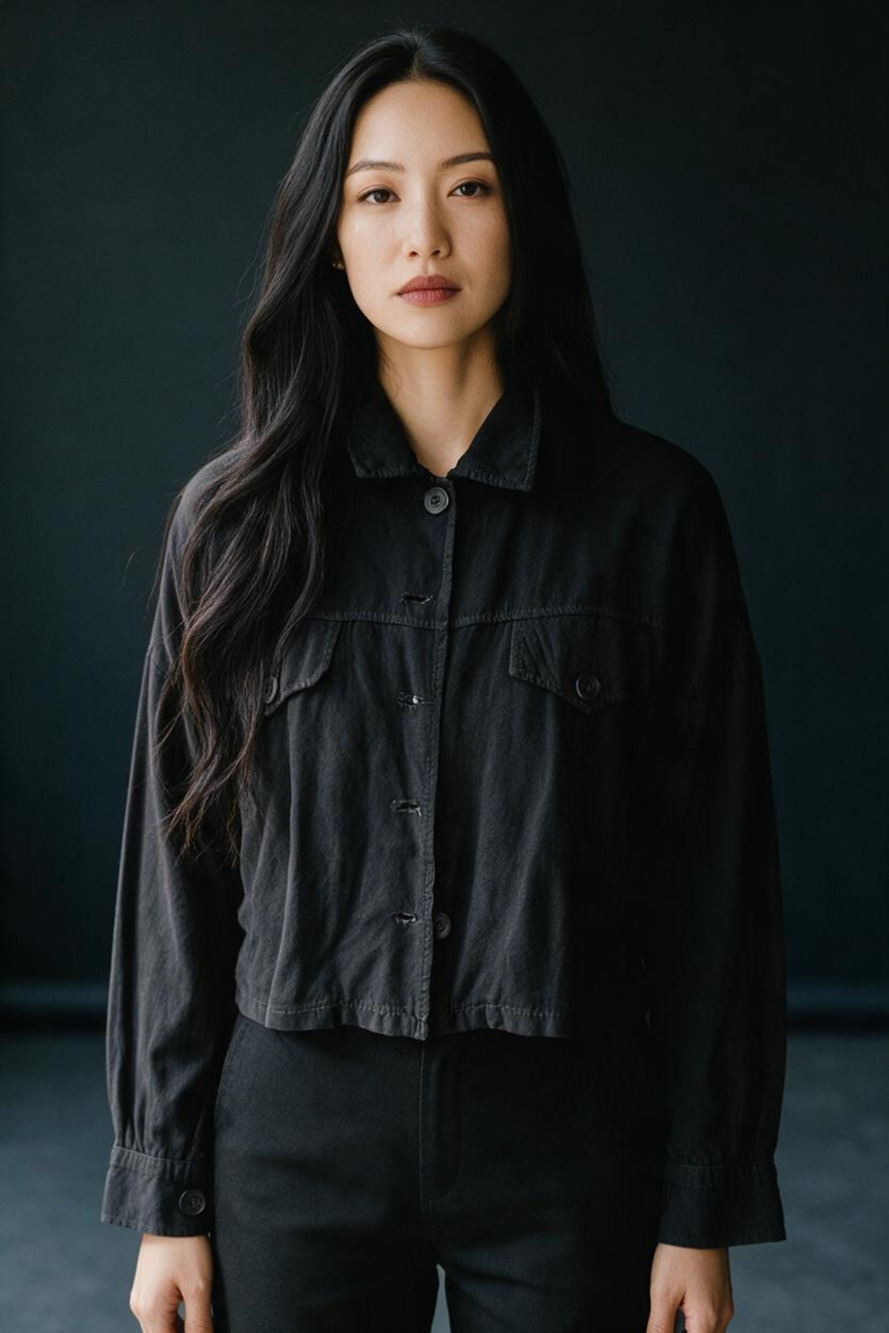 Crop black Jacket